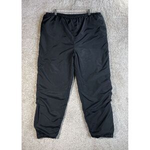 Ski Alpine Pants Men's Size Medium Black Windpants Sweatpants Insulated Pockets‎